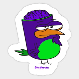 Birdbrain Design for Bird Lovers Sticker